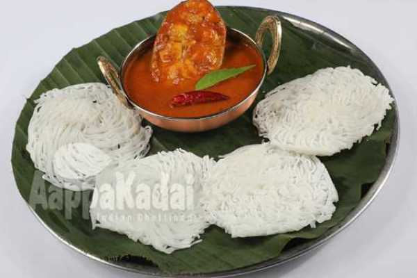 IDIYAPPAM WITH FISH CURRY 