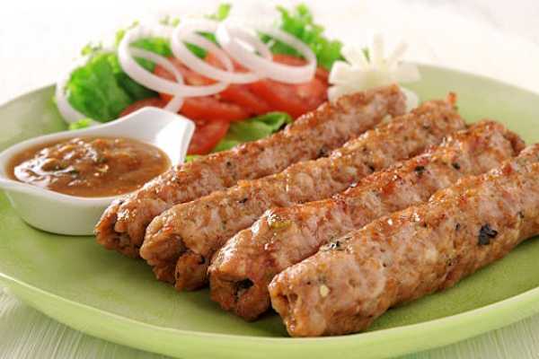 Chicken seekh kebab