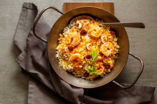 Prawns Ghee Roast Biryani