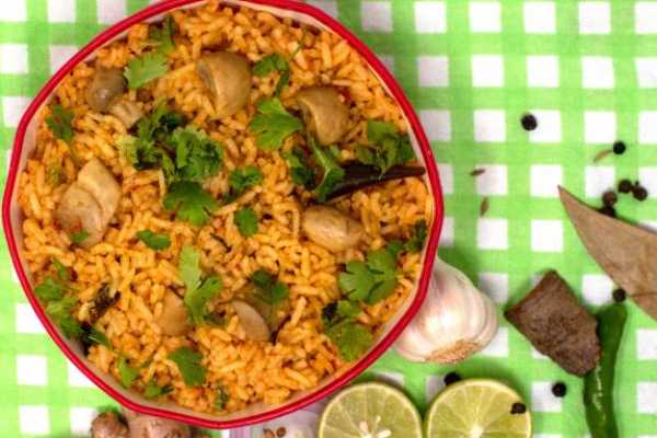 Mushroom 65 Biryani