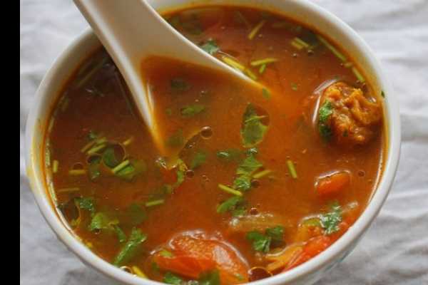Nattukozhi Rasam Soup