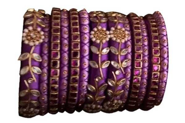 Purple Combo Bangles