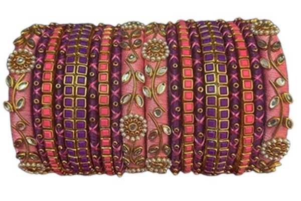 Purple and Pink Bangles Combo