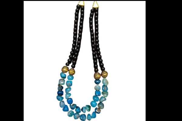 Blue and Black Beads Chain