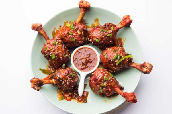 Schezwan Chicken Lollipop - 4 pcs