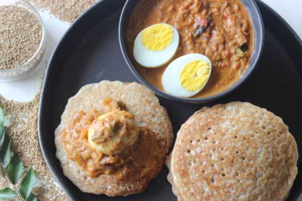 Kal Dosai(2) with Egg Masala