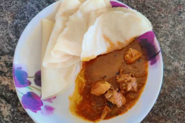 Kal Dosai(2) with Chicken Masala
