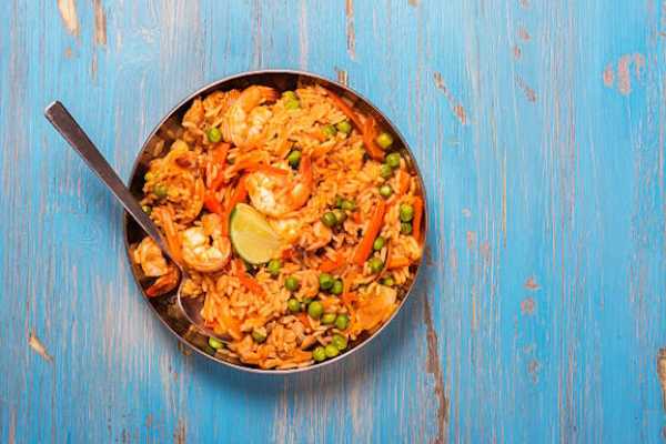 Shrimp Biryani (Thali)