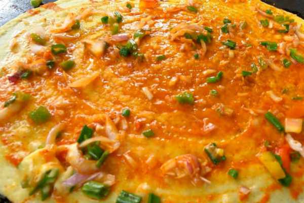 Onion Masala Rava Dosa