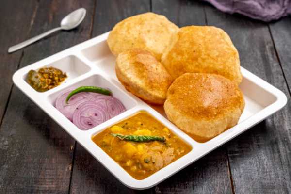 Poori with Curry