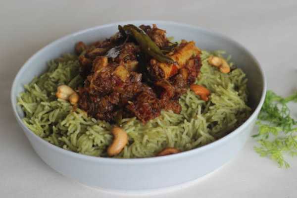 Gongura Goat Kheema Pulav