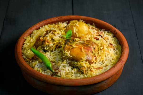 Green Mirchi Chicken Pulav