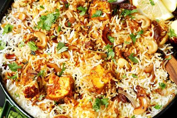 Hyderabadi Paneer Biryani