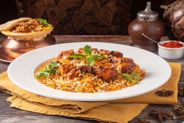 Chicken tikka biryani
