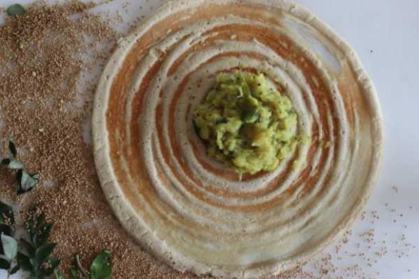 Rava Onion Masala Dosa