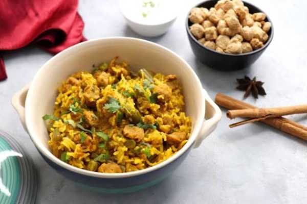 Soya Veg Keema Biryani(Mealmaker)