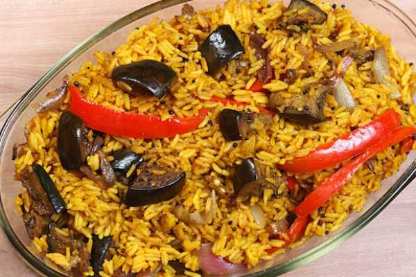 Guthi Vankaya(Bagara Baingan) Biryani