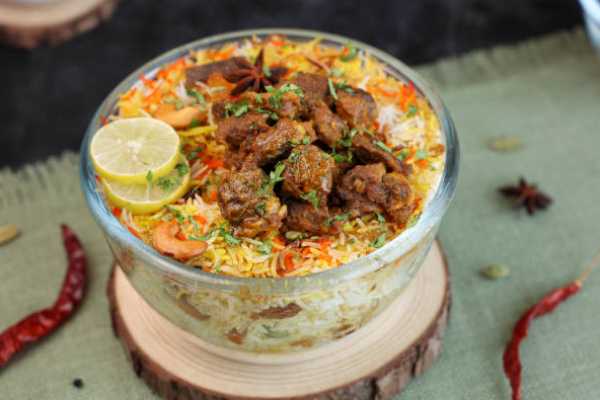 Mutton Bullet Biryani (Hot) (bucket)