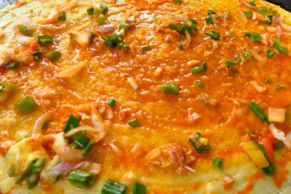 Chilli Onion Masal Rava Dosa