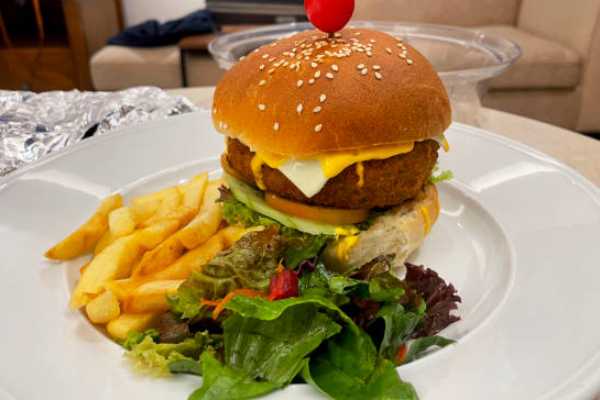 Double Cheese Burger & fries