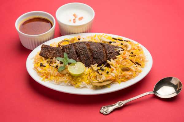 Ghee Roast Fish Biryani