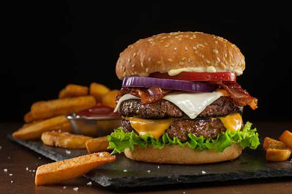Sliders: Bacon Cheese Burger & Fries