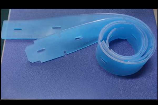 Squeegee-rubber PU strip (ice blue color) - #PR-PDU-538A