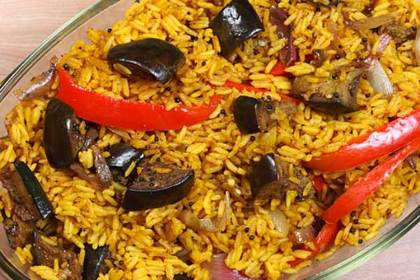 Gutti Vankaya (Egg Plant ) Biryani
