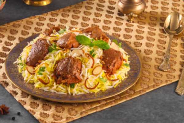 Zafrani Goat Dum Biryani