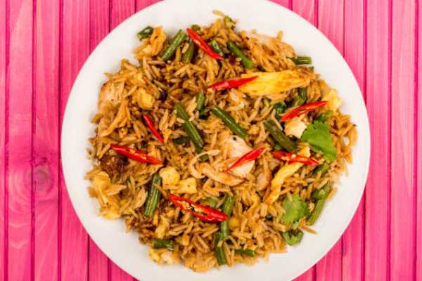 Vegetable Kheema Biryani (Soy)