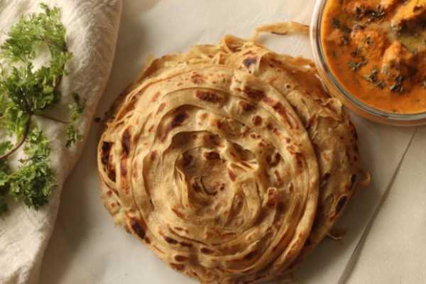 Paroth With House Special Goat Curry