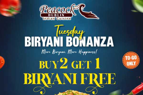 Tuesday Buy2 Get1 BIRYANI FREE!