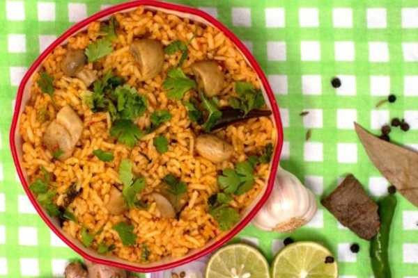 Mushroom 65 Biriyani