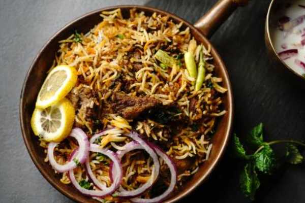 1/2 Tray Goat Biryani