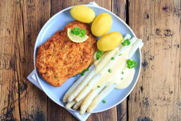 Asparagus cutlet