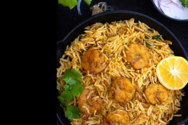 Royyala Fry (Shrimp) Pulav