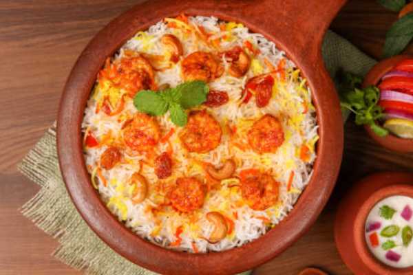 Shrimp Roast Biryani