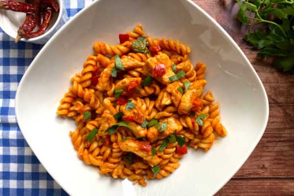 Veg Ground Tikki Pasta