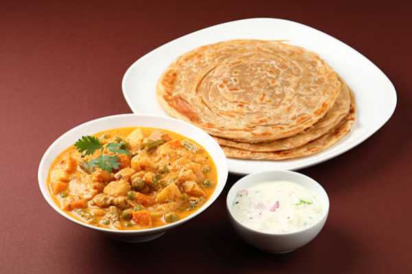PAROTA WITH VEG KORMA