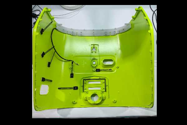 Rear shell assembly (yellow-green) - #PR-PDU-275B