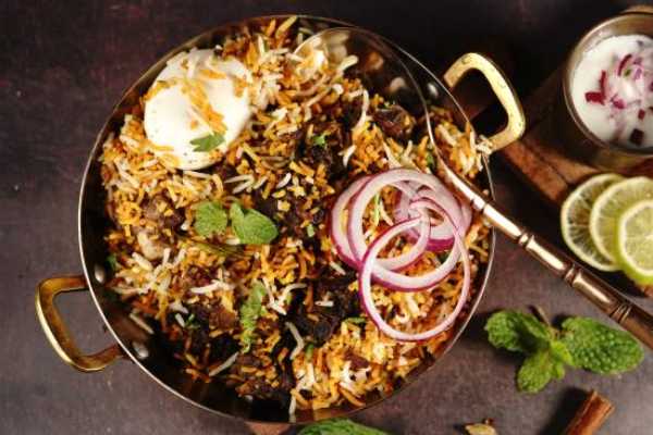 Fmly. Goat Kheema Pulav