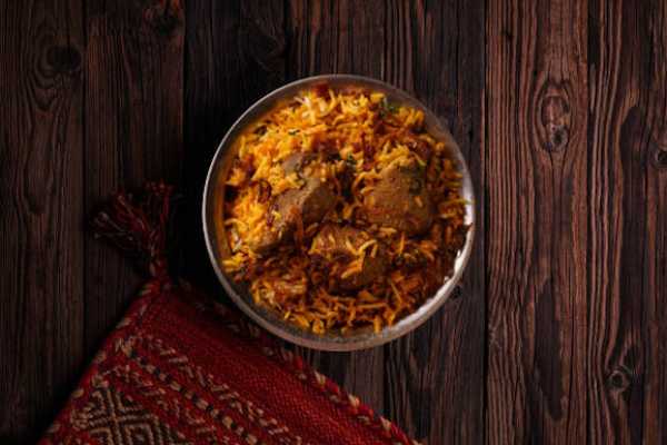 Aavakai Goat Biryani (Spicy)