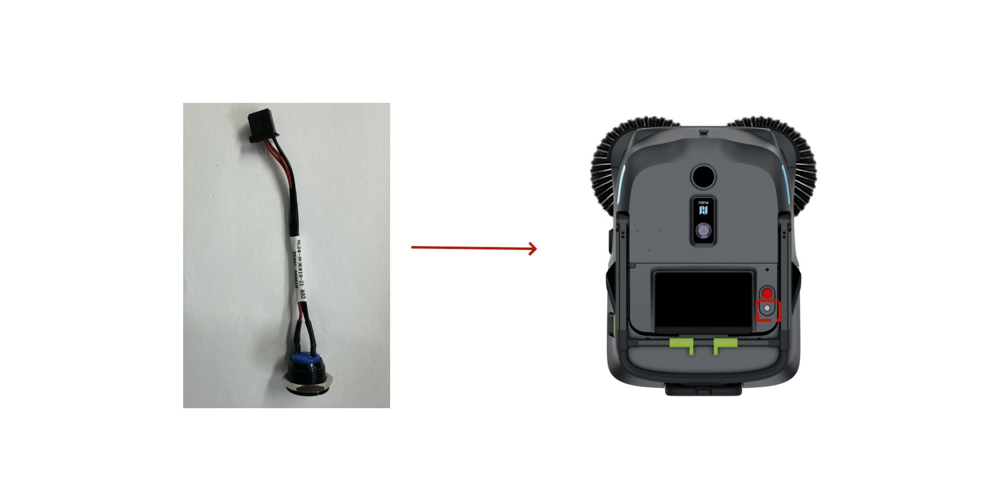 Power switch button - #PR-PDU-054C