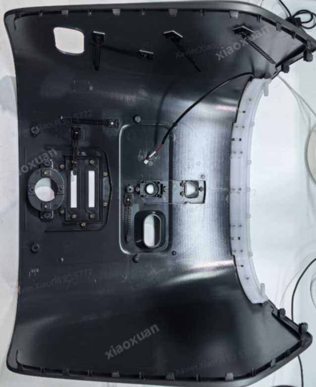 Rear shell assembly (black)