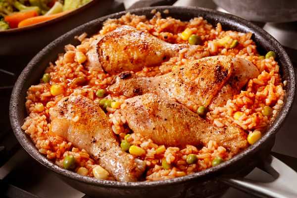 Schezwan Street Garlic Chicken Fried Rice