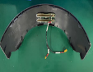 Chassis front shell moduleblack and yellow