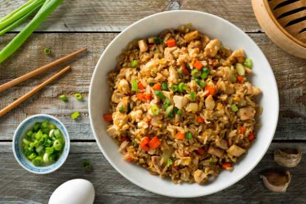 Schezwan Street Garlic Egg Fried Rice