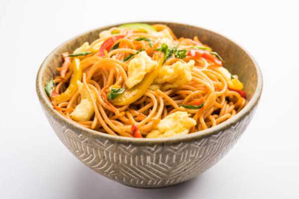 Schezwan Street Garlic Egg Noodles