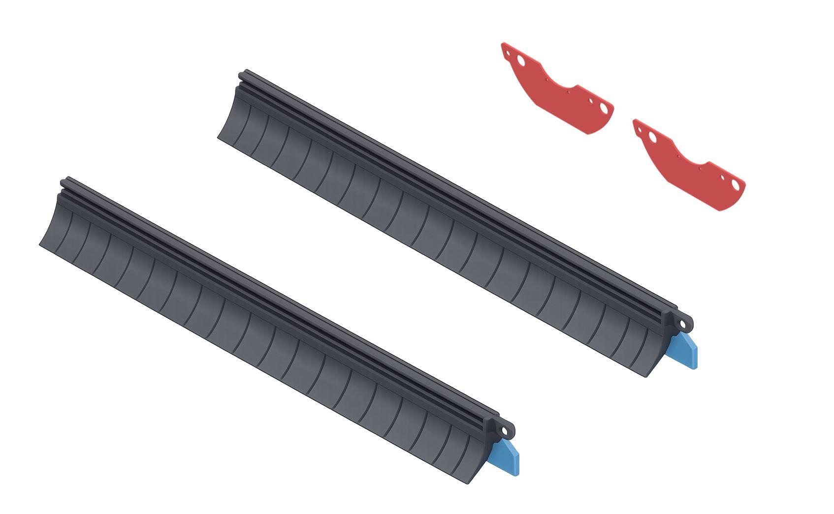 Roll brush rear rubber kit(Blue) - #PR-PDU-583B