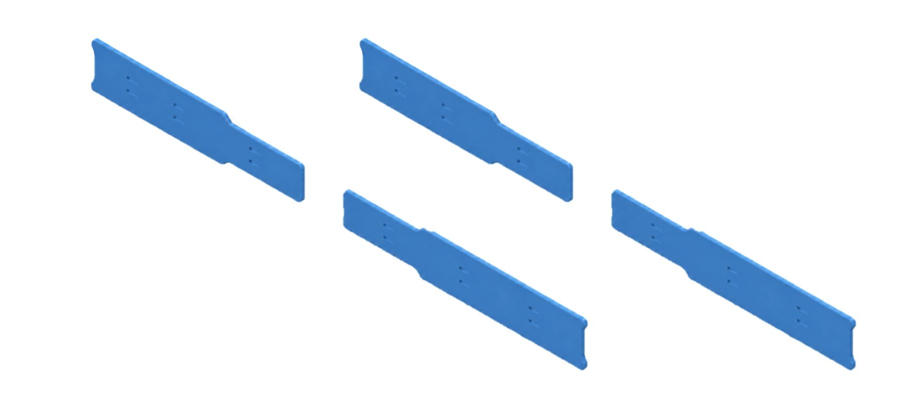 Side rubber for disc brush kit(Blue) - #PR-PDU-584B